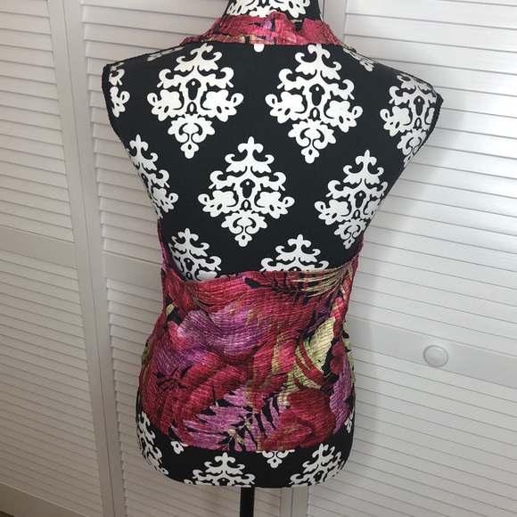 Cache V Neck Halter Top Large - Picture 3 of 4